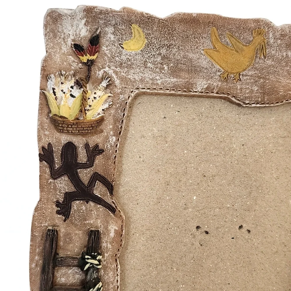 Vintage Native American 3.5x5 Resin Picture Frame NO GLASS‎ Designspirations